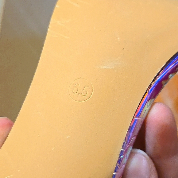 Mermaid monochrome strappy heels - Picture 5 of 6